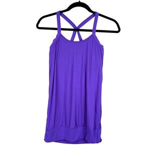 Beyond Yoga Purple Padded Shelf Bra Racerback Workout Active Tank Top - XS